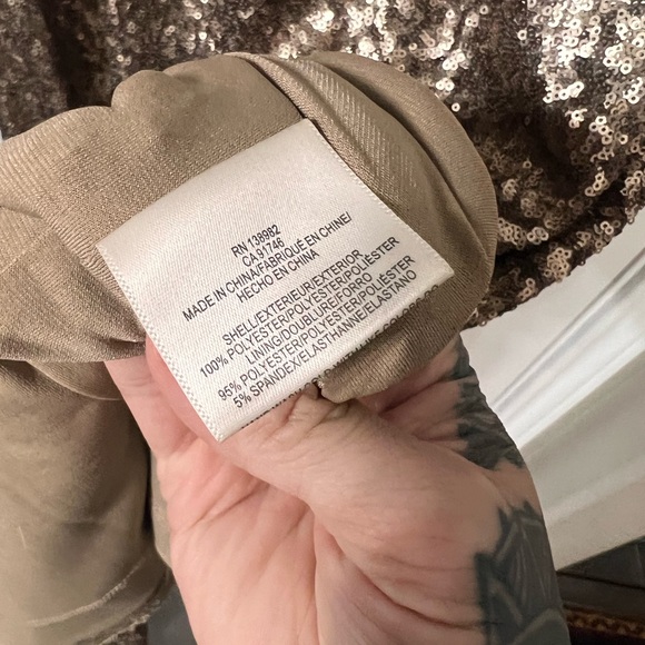 Dress the Population gold sequin dress Large - Picture 7 of 7